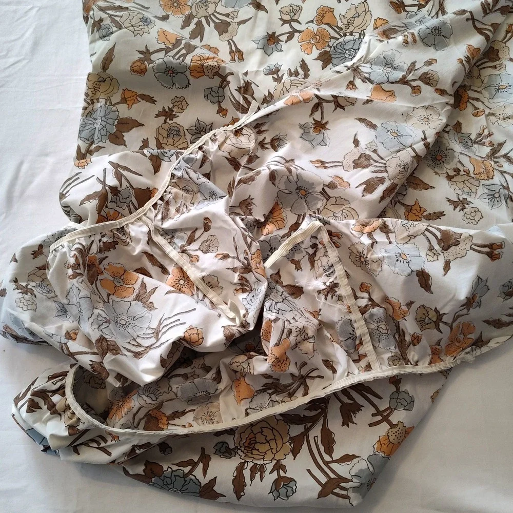 Sears Roebuck Renfrew Hall Perma Prest Percale Twin Sheet Set & Pillowcase Retro